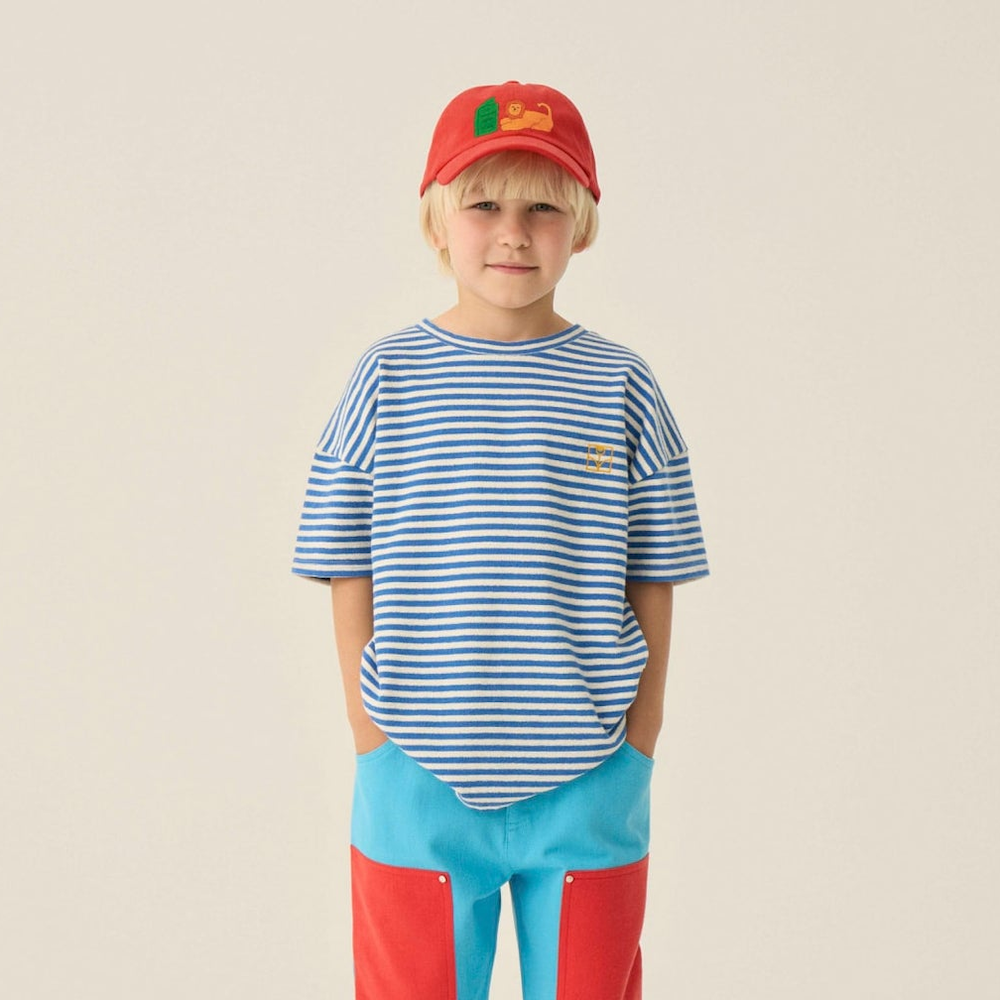 Blue Stripes Oversized T-Shirt