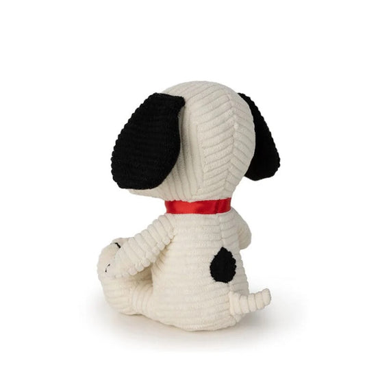 Snoopy Sitting Corduroy Cream 12cm