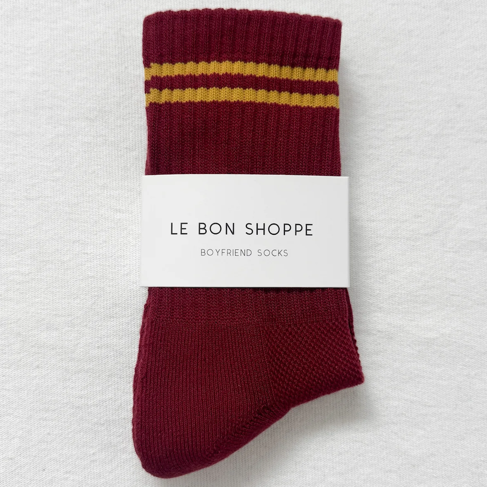 Boyfriend Socks Cardinal