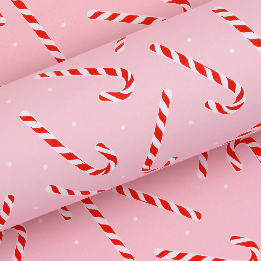Wrapping Paper 10m Candy Cane Pink - Store Pick Up Only