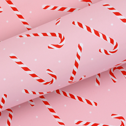 Wrapping Paper 10m Candy Cane Pink - Store Pick Up Only