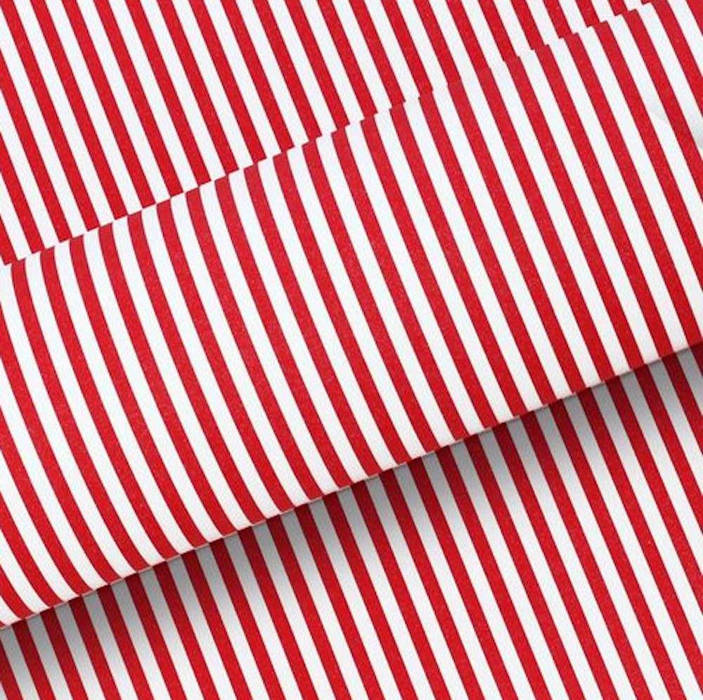Wrapping Paper Candy Cane Stripe Red/White - Store Pick Up Only