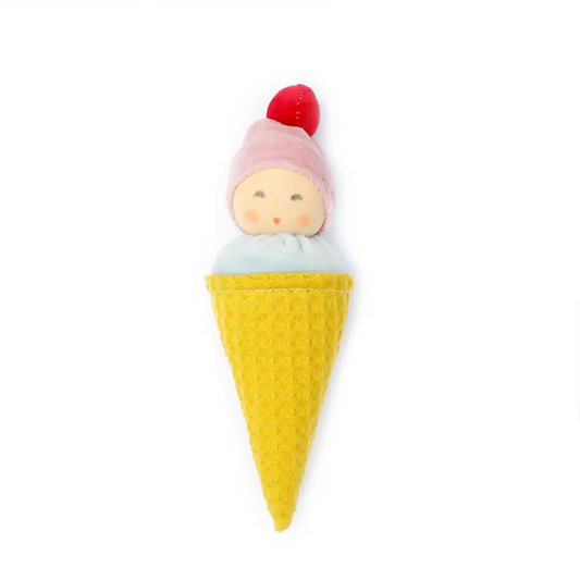 Ice Cream With Cherry Baby Rattle