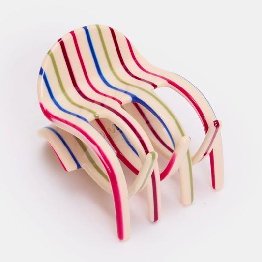 Ursa Claw In Vanilla Stripe