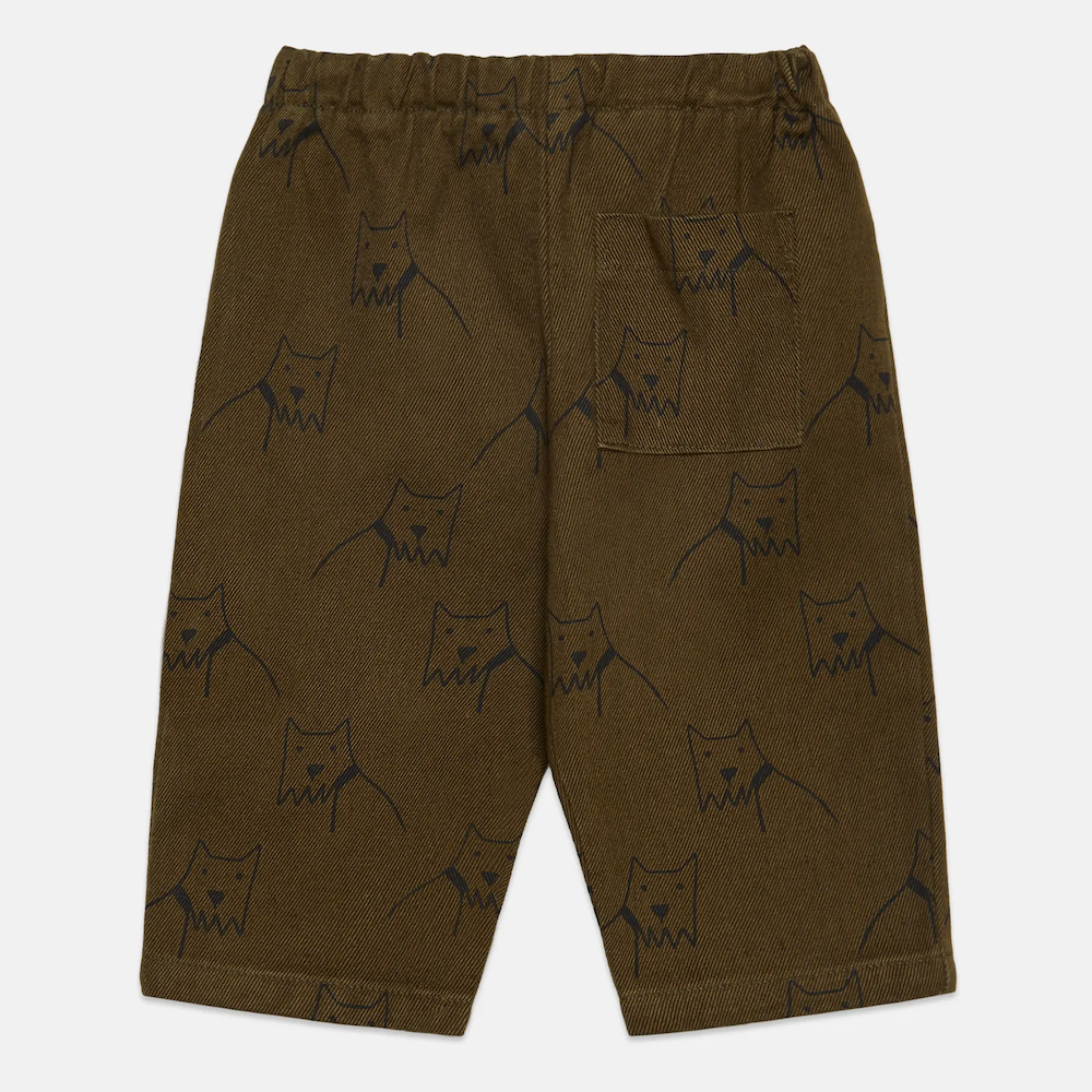 City Dog All Over Canvas Baby Pants - Green Forest