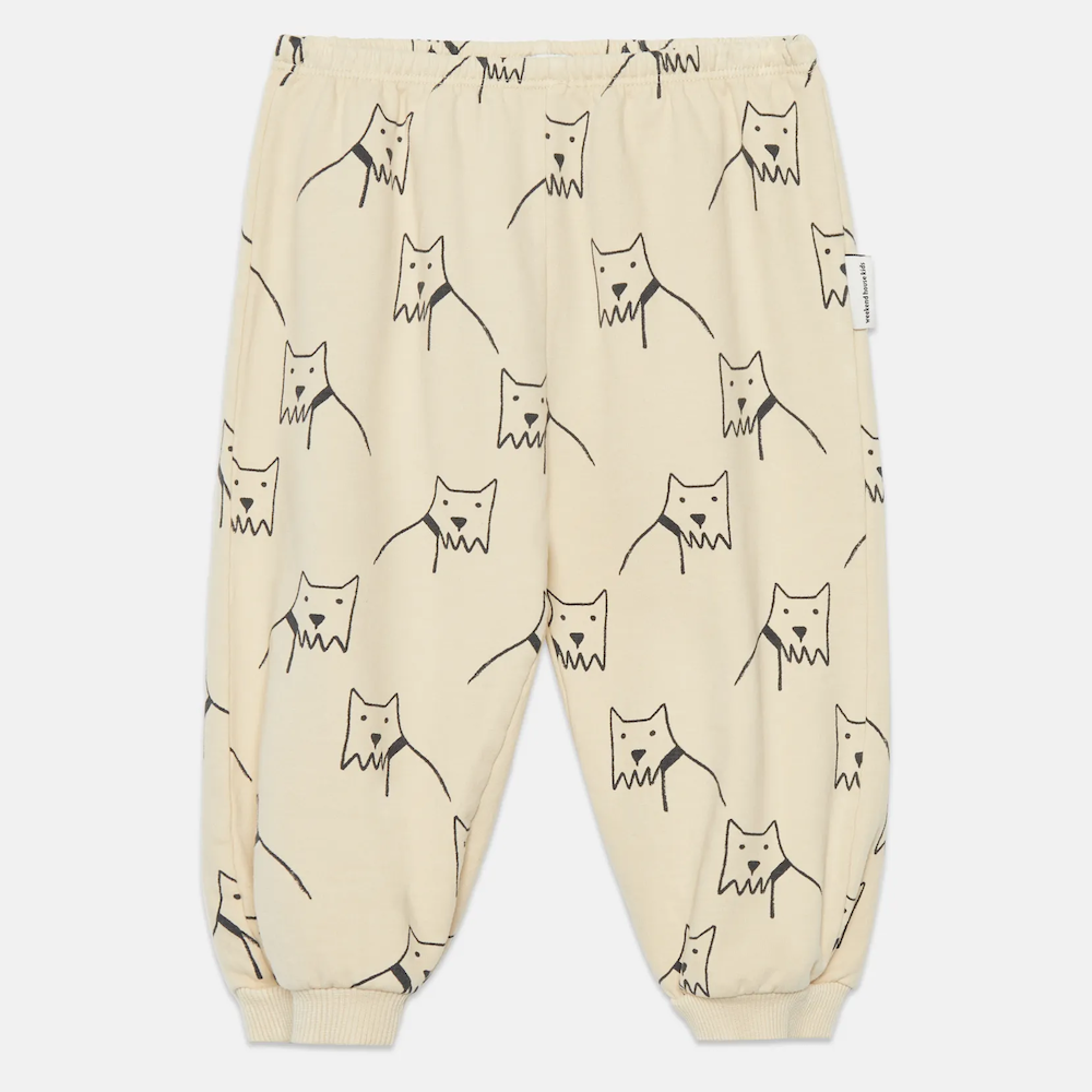 City Dog All Over Baby Sweatpants - Sand