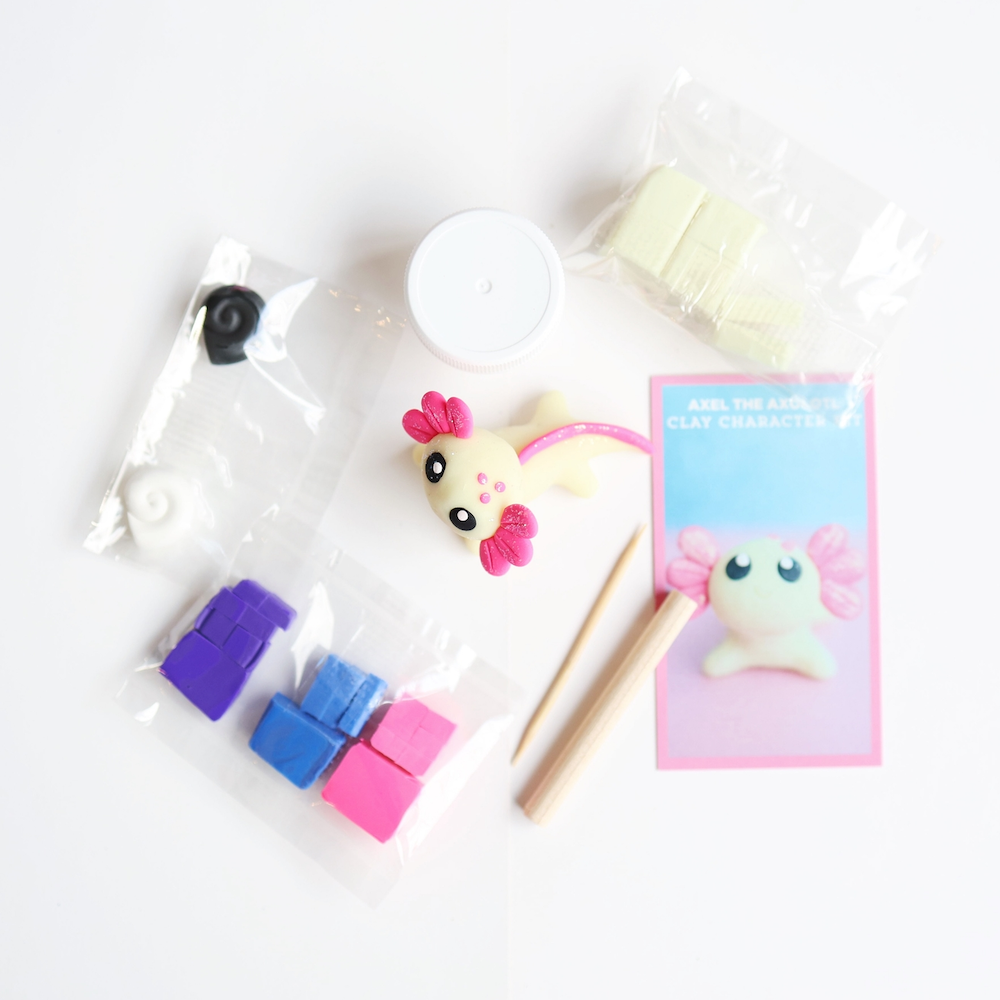 Axel The Axolotl DIY Polymer Clay Kit