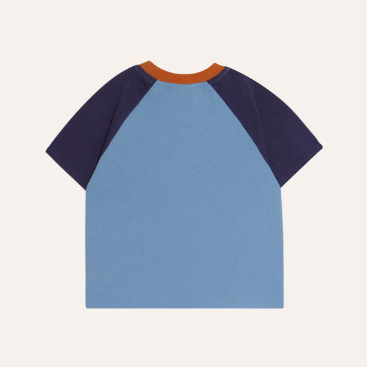 Colour Block Blue Kids T-Shirt