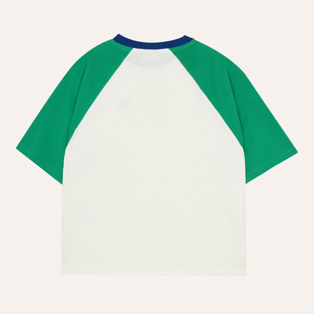 Colour Block Green T-Shirt