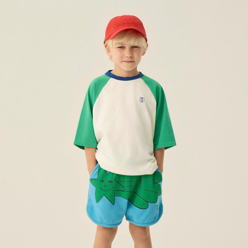 Colour Block Green T-Shirt