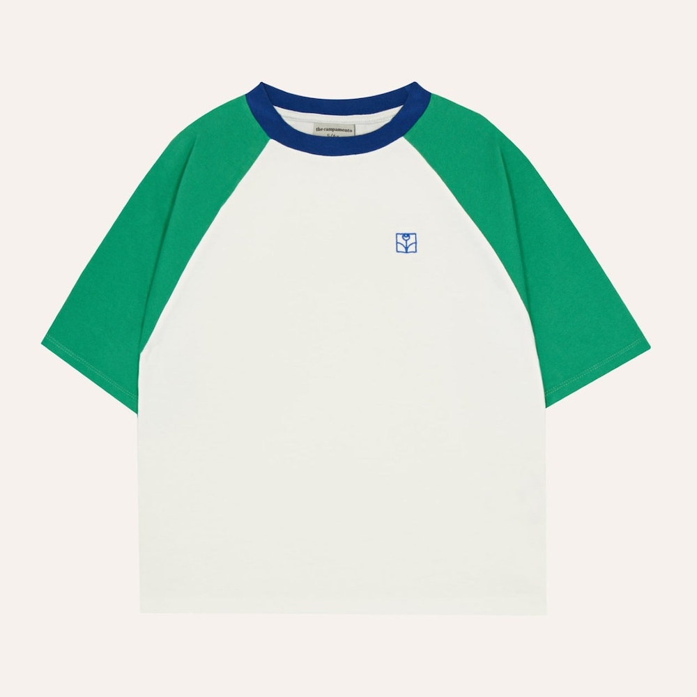 Colour Block Green T-Shirt