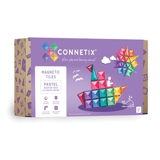 Magnetic Tiles 64 Piece Pastel Starter Pack