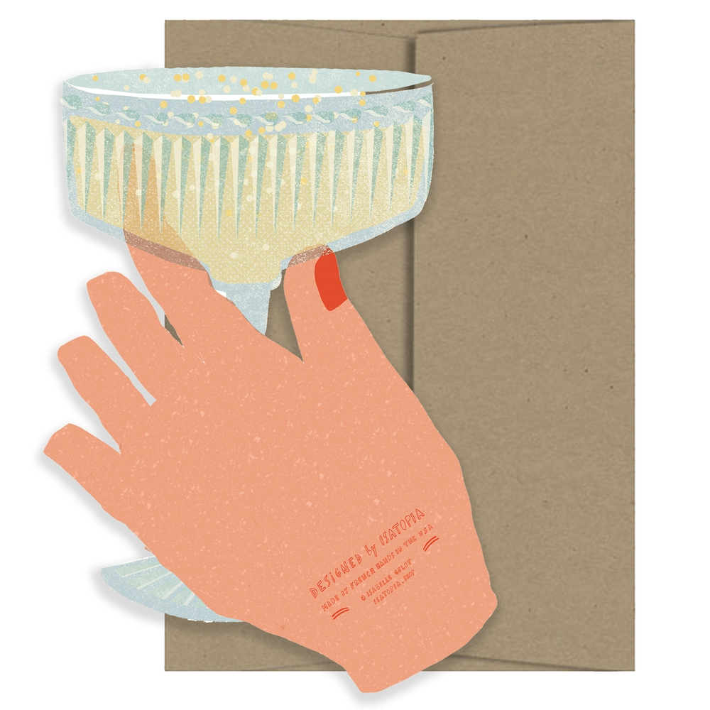 Coupe Chin-Chin Die Cut Card