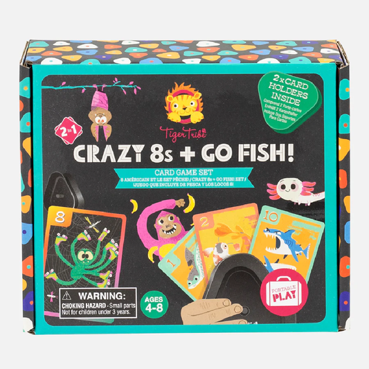 Crazy 8s + Go Fish! Card Game Set