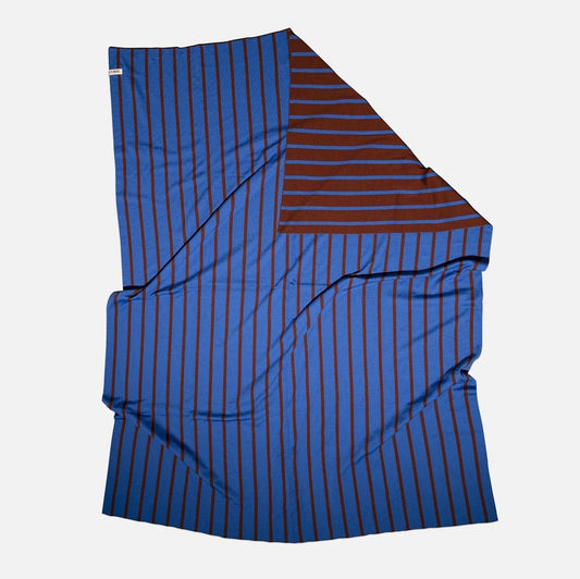 Royal Blue Spice Life in Stripes Baby Blanket