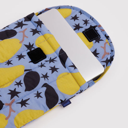 Puffy Laptop Sleeve 13"/14" Golden Pears