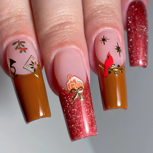 Deco The Halls Holiday Nail Art Stickers