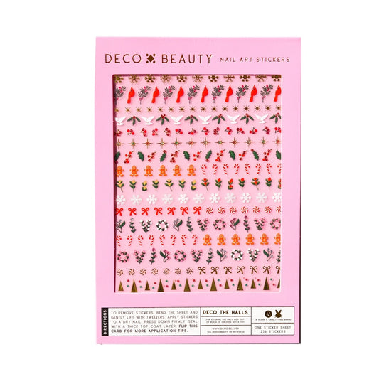 Deco The Halls Holiday Nail Art Stickers