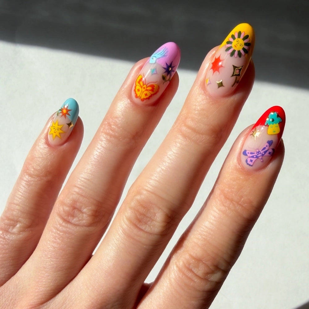 Jardín Estelar Nail Art Stickers