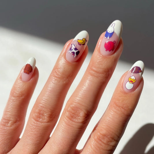 Miffy At The Farm Nail Art Stickers