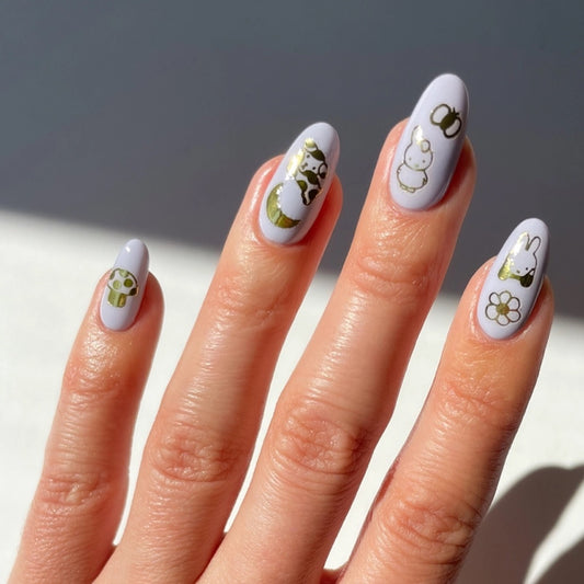 Miffy Is Gold Nail Art Stickers