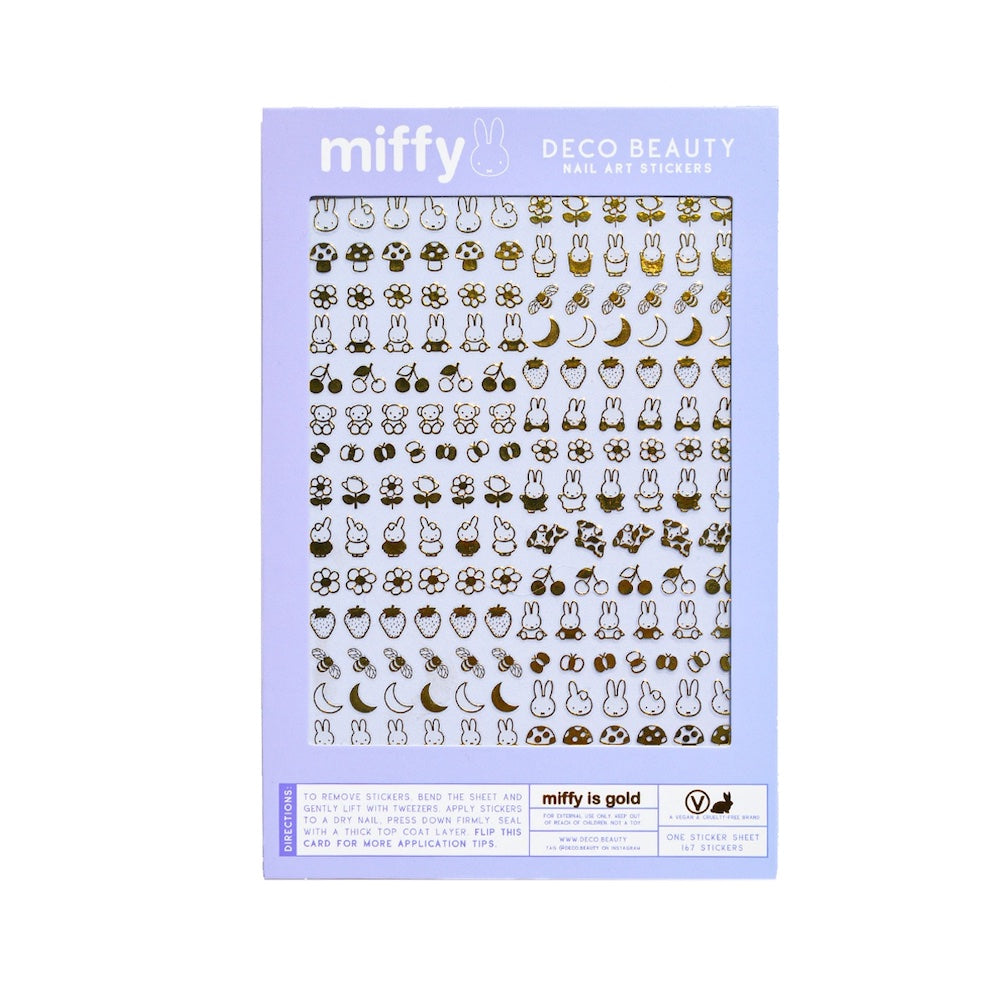 Miffy Is Gold Nail Art Stickers