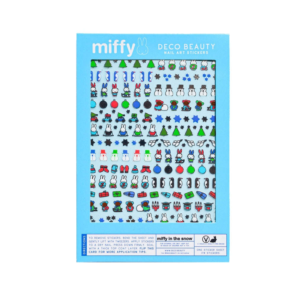 Miffy In The Snow Nail Art Stickers