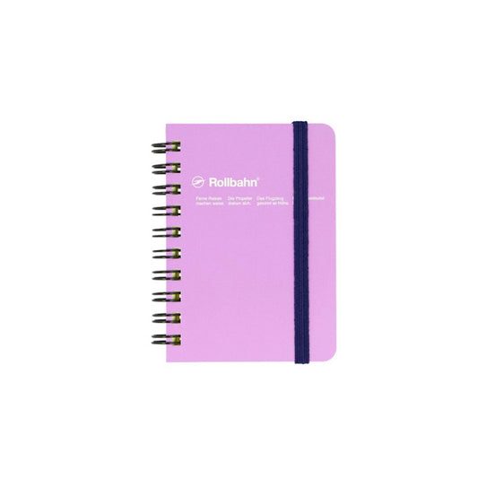 Rollbahn Spiral Bound Notebook Grid Mini Light Purple