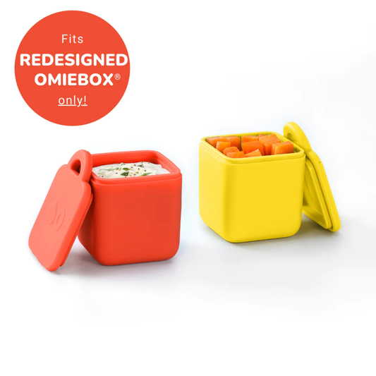 Omiedip Silicone Dip Containers Set Red & Yellow