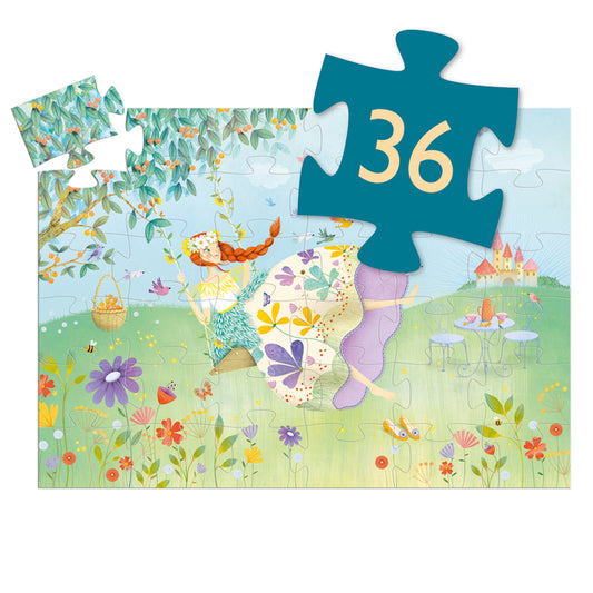 The Princess of Spring 36 Piece Silhouette Puzzle