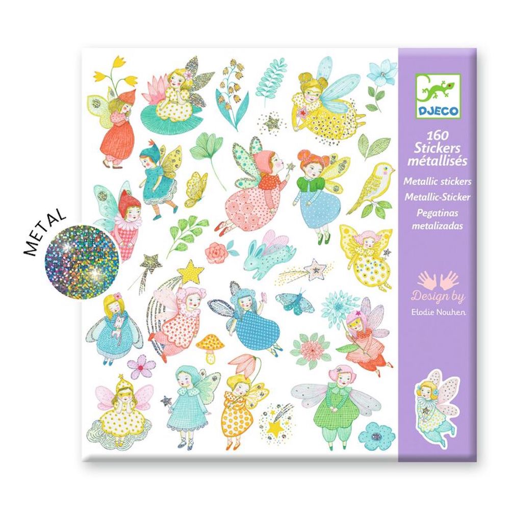 Sparkly Fairies Metallic Sticker Set