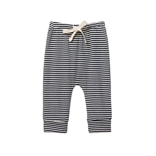 Drawstring Pants Navy Stripe