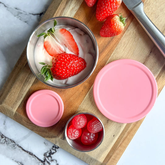 Stainless Steel Snack Pots Rose