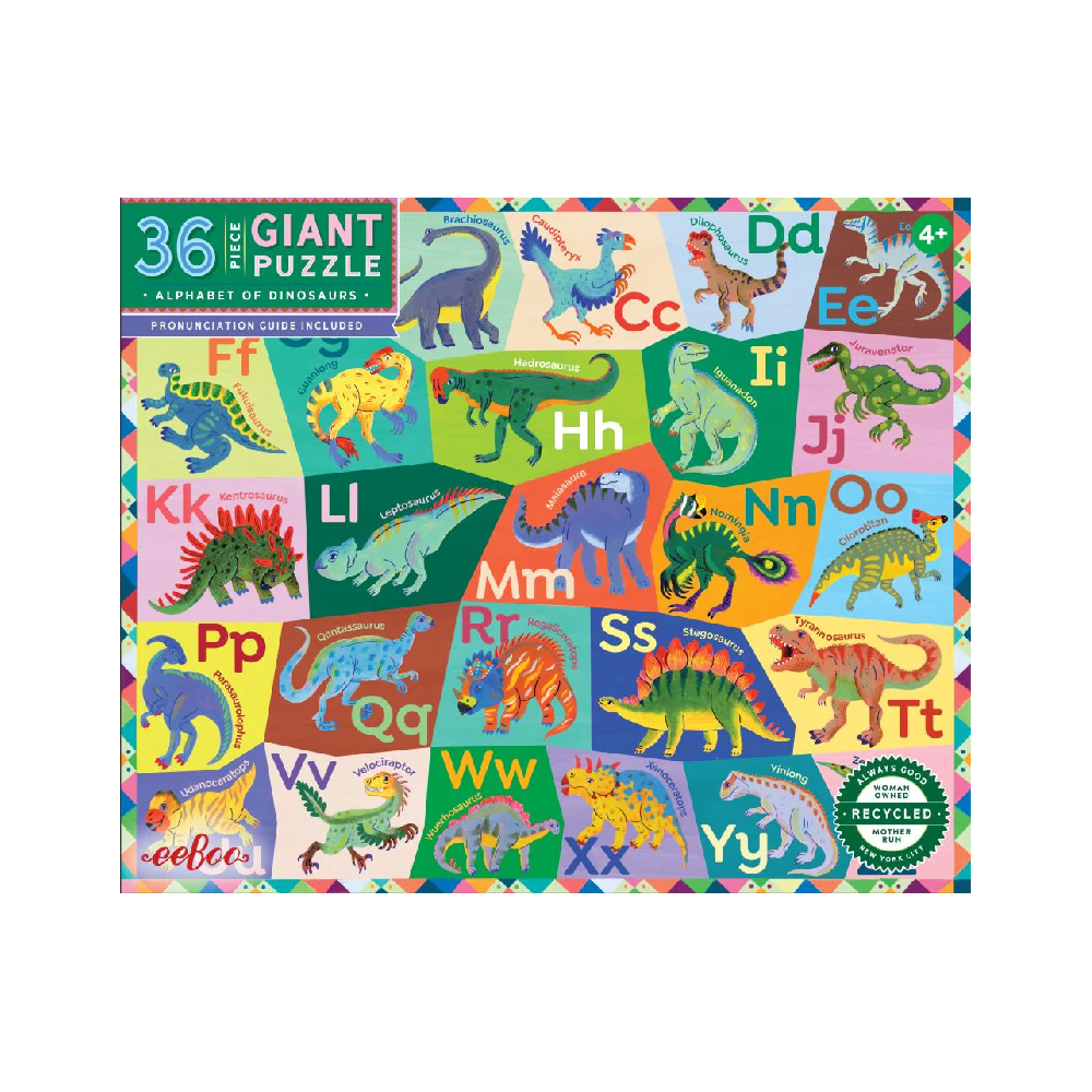 Alphabet of Dinosaurs 36 Piece Puzzle