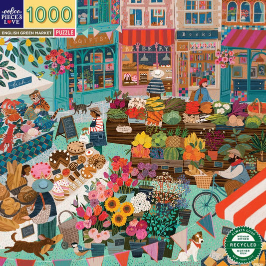 England Green Market 1000 Piece Puzzle
