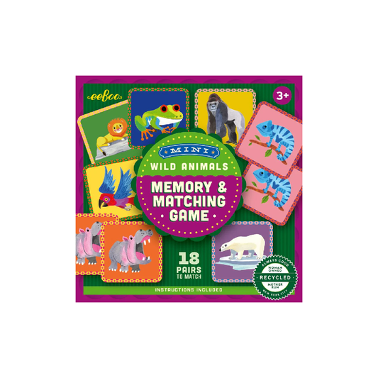 Mini Memory Game Wild Animals