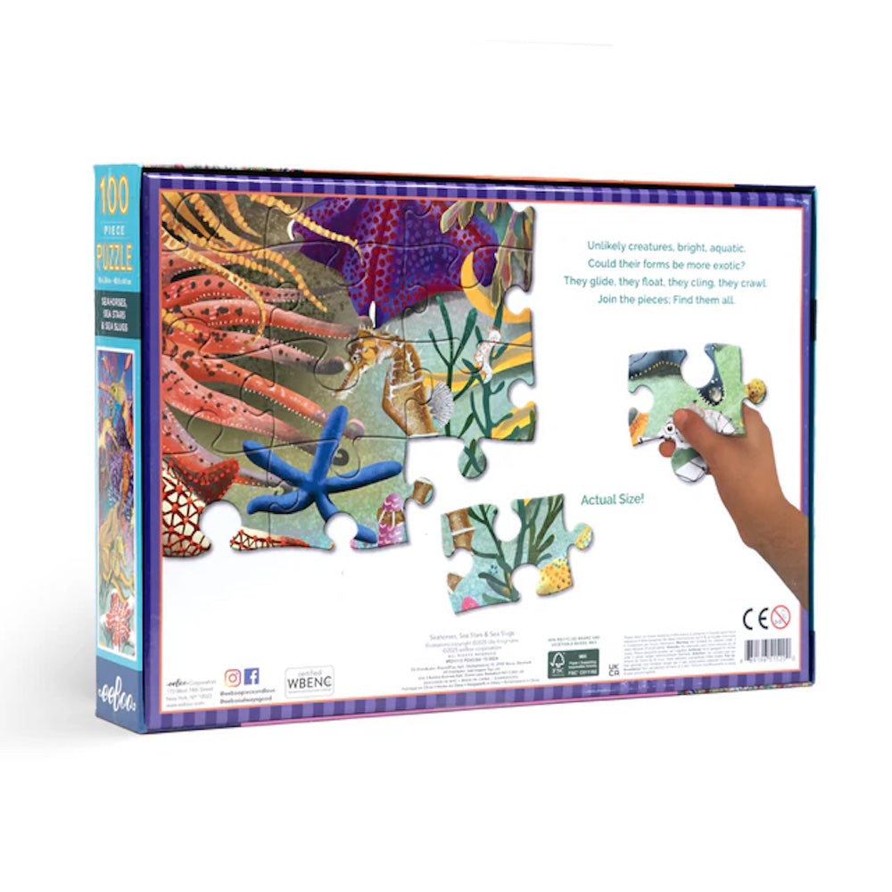 Seahorses, Sea Stars & Sea Slugs 100 Piece Puzzle