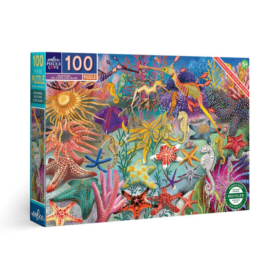 Seahorses, Sea Stars & Sea Slugs 100 Piece Puzzle