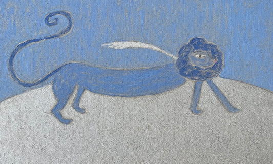 Simòn Lion Original Framed Painting