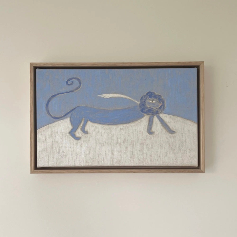 Simòn Lion Original Framed Painting