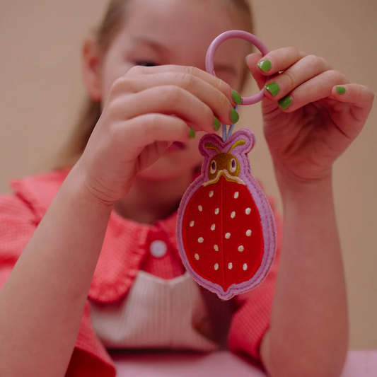 Embroidered Keychain Ladybird