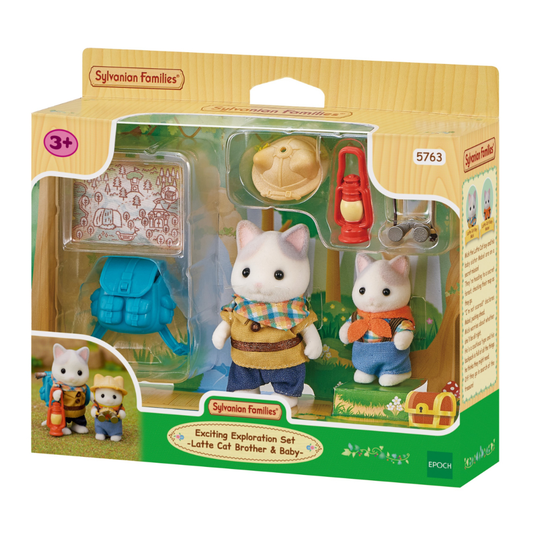 Exciting Exploration Set - Latte Cat Brother & Baby
