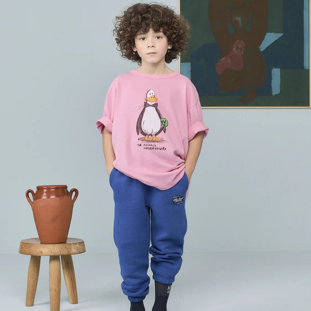 Collie Kid T-Shirt Pink - model front