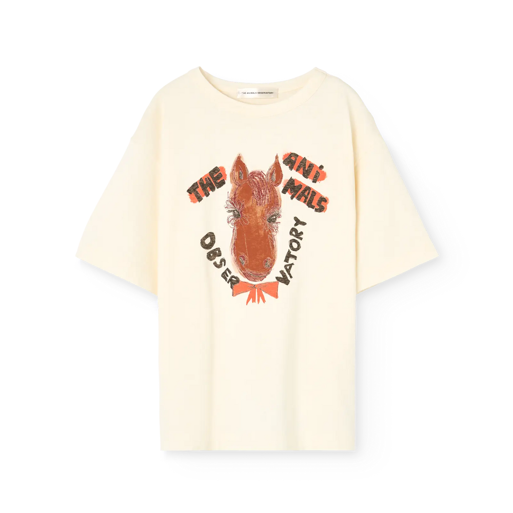 Collie Kid T-Shirt Raw White - flat front