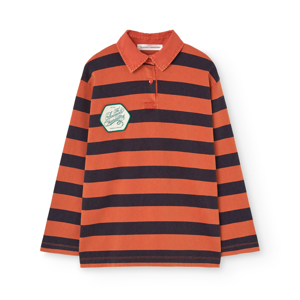 Lionfish Kid Polo Shirt Red - flat front