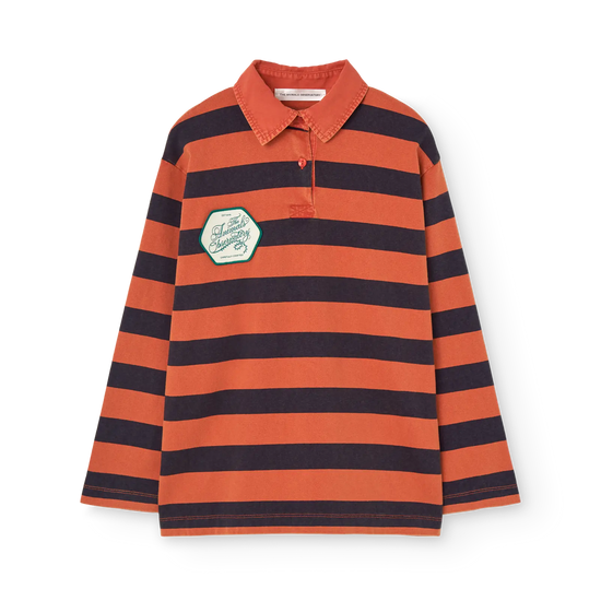 Lionfish Kid Polo Shirt Red - flat front