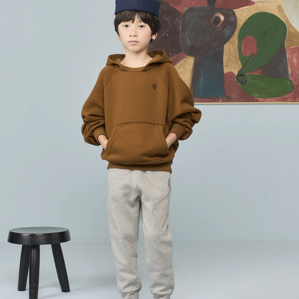 Beaver Kid Hoodie Brown - model front