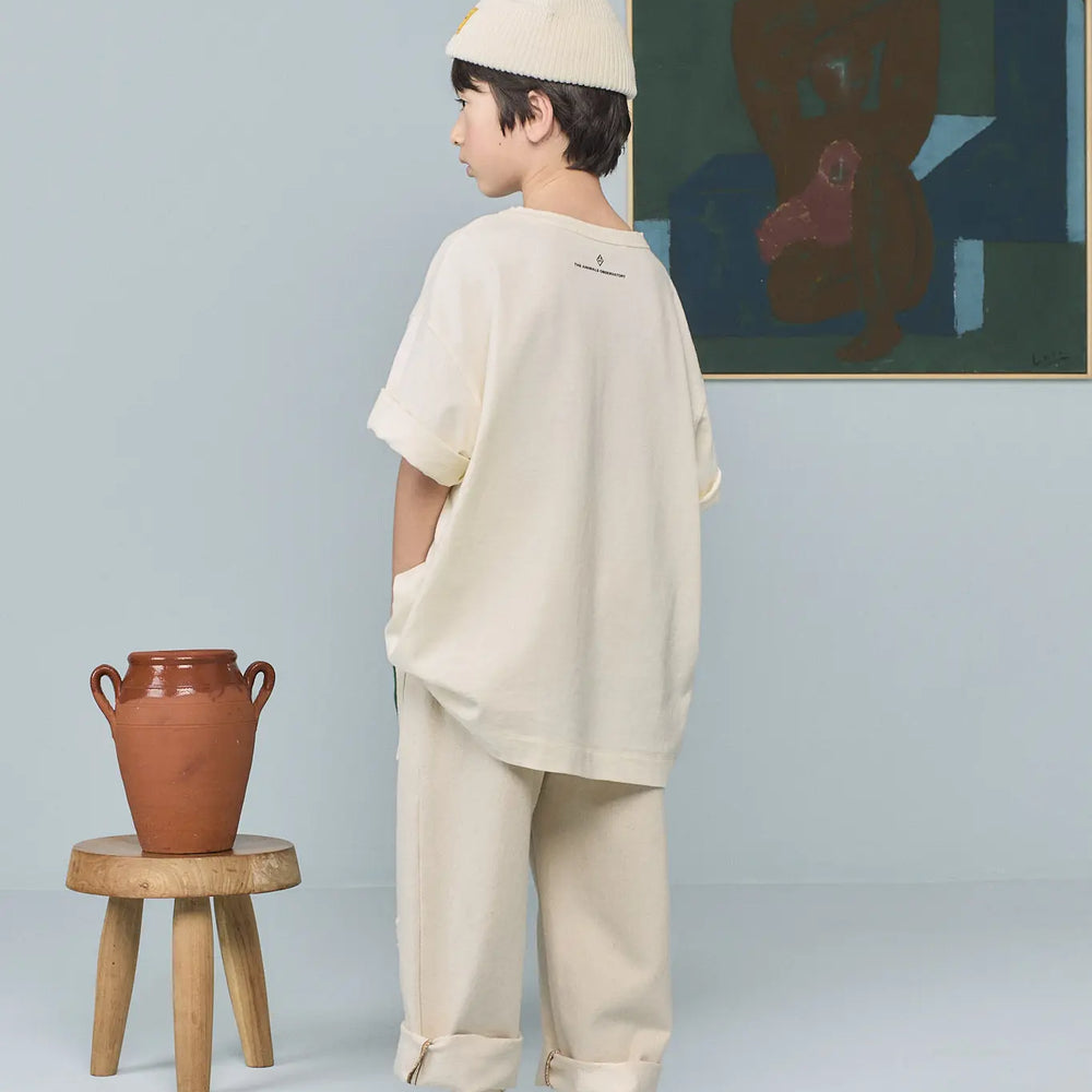 Emu Kid Pants Raw White - model back