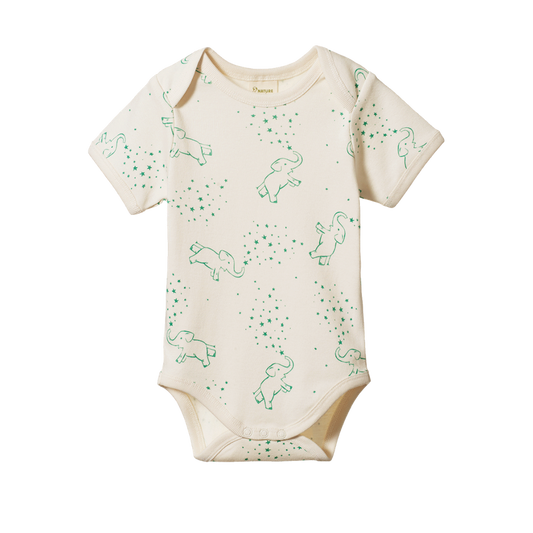 Short Sleeve Bodysuit Fairground Print