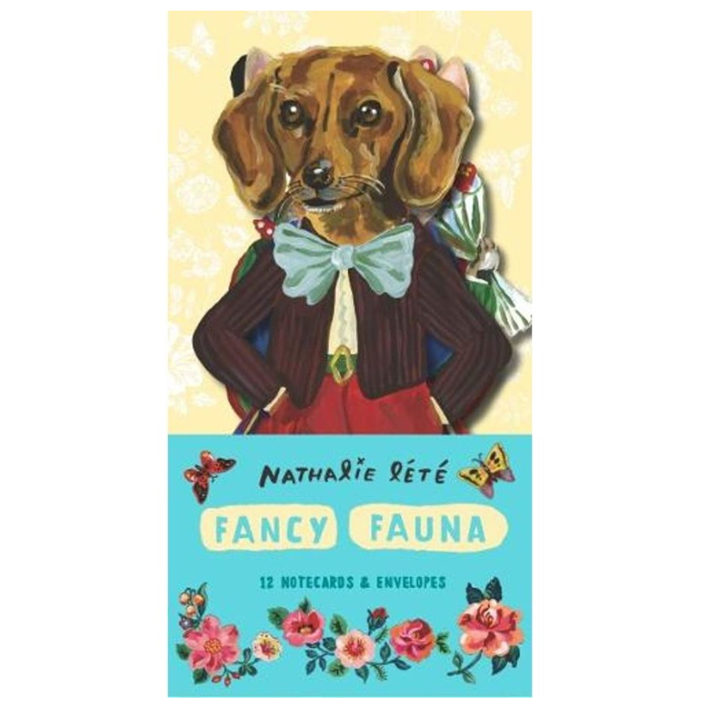 Fancy Fauna: 12 Notecards & Envelopes